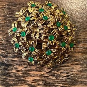 Large flower brooch